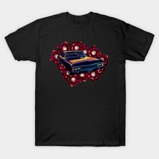 SPN Impala Red Flowers T-Shirt